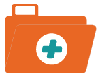 Icono vector de un fichero de hospital